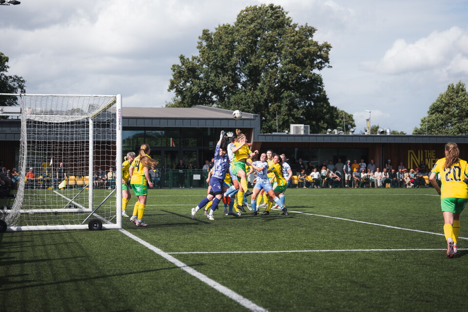 Cambridge United Women in action against Norwich City Ladies