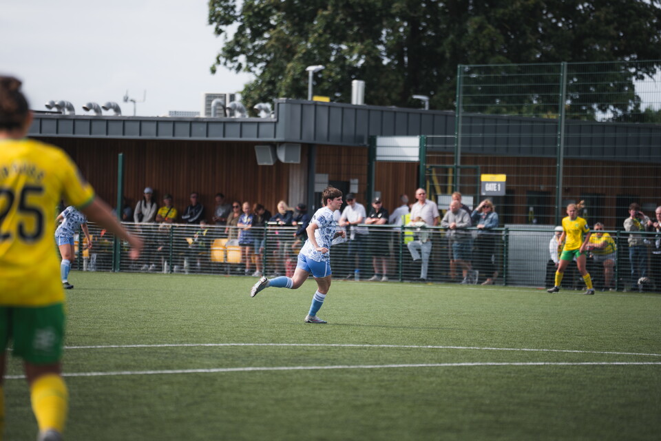 Cambridge United Women in action against Norwich City Ladies