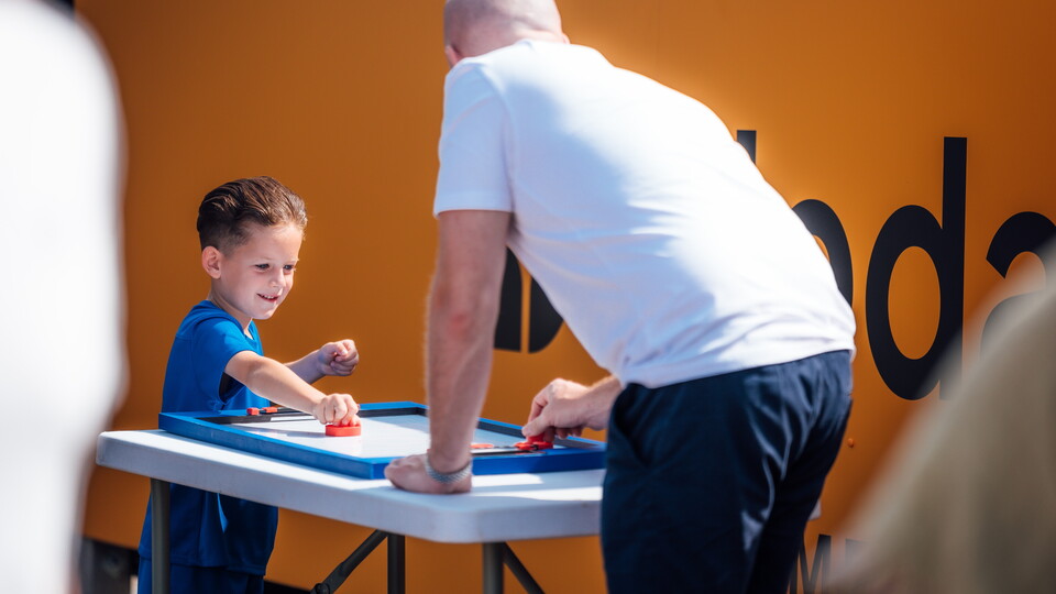 Fans enjoy the Junior U's Kids' Zone