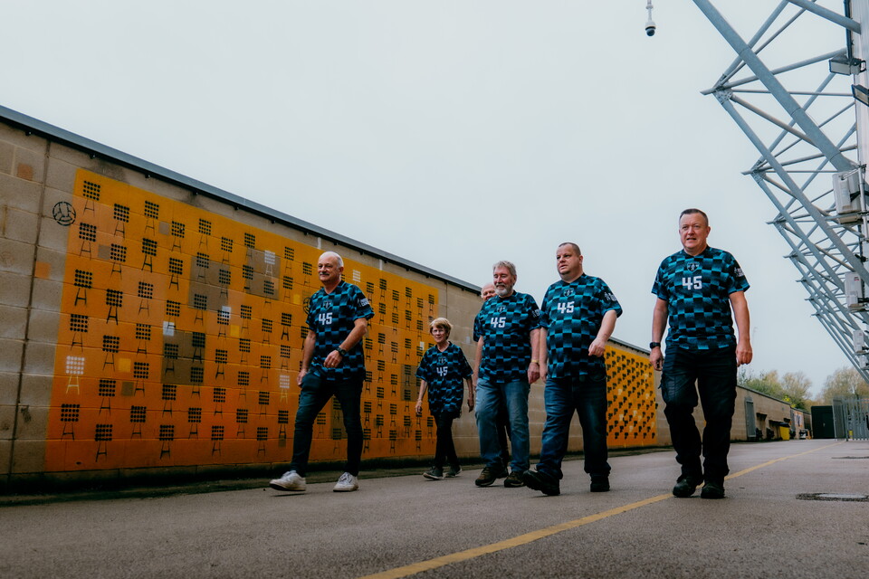 Team Cambridge United taking on the Prostate United challenge