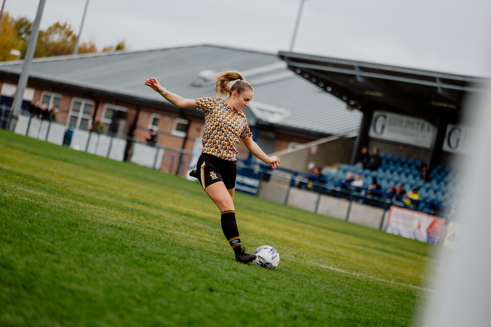 Cambridge United Women in action against Norwich City