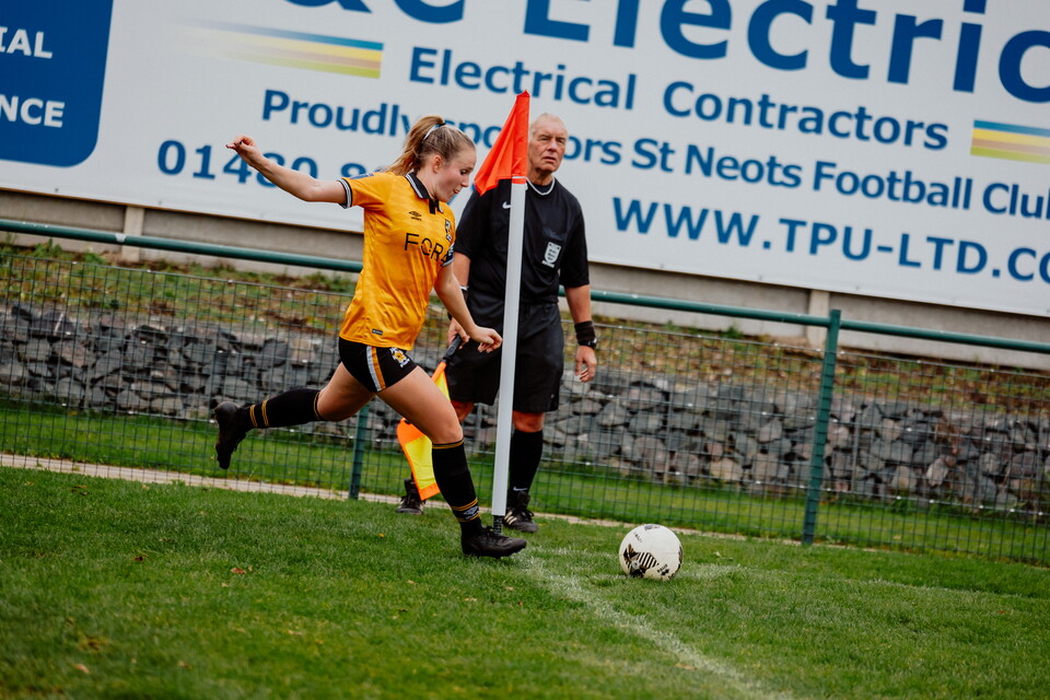 Cambridge United Women in action against Norwich City