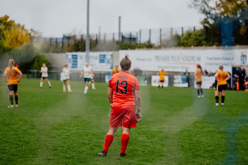 Cambridge United Women in action against Norwich City