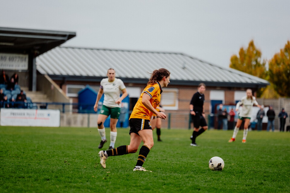 Cambridge United Women in action against Norwich City