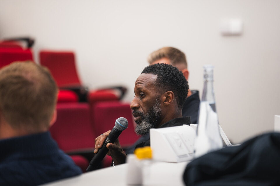 Garry Monk, Jason Euell and Michael Morrison at ARU
