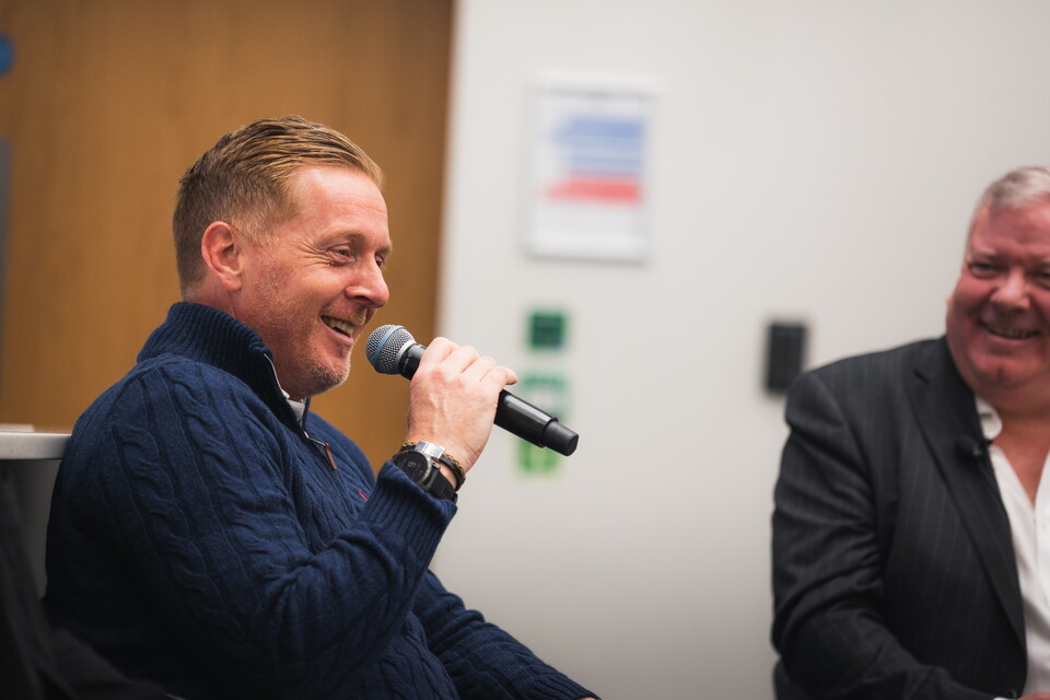 Garry Monk, Jason Euell and Michael Morrison at ARU
