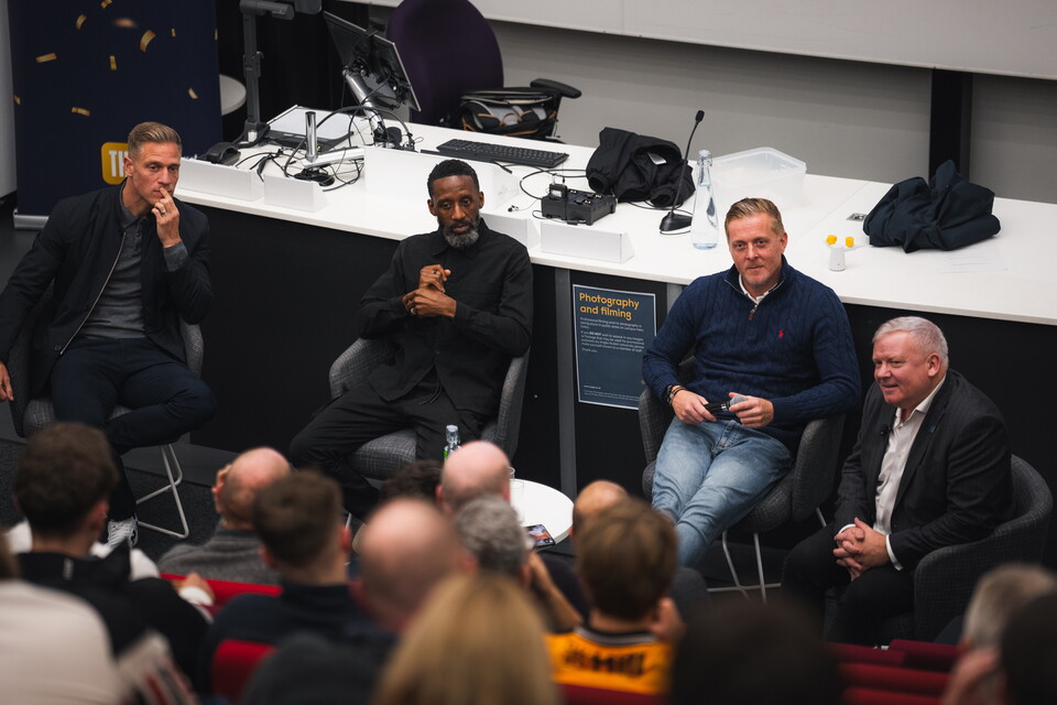 Garry Monk, Jason Euell and Michael Morrison at ARU