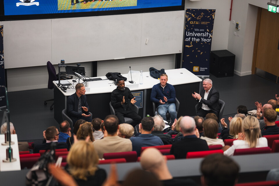 Garry Monk, Jason Euell and Michael Morrison at ARU