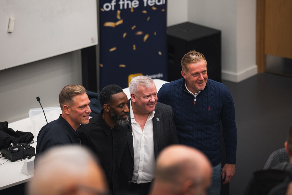 Garry Monk, Jason Euell and Michael Morrison at ARU