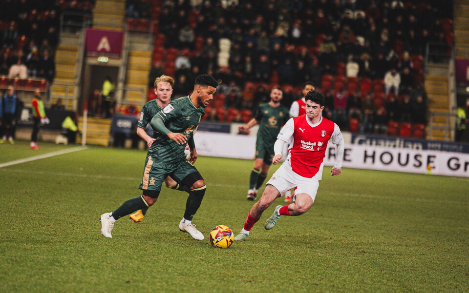Kachunga in action vs Rotherham