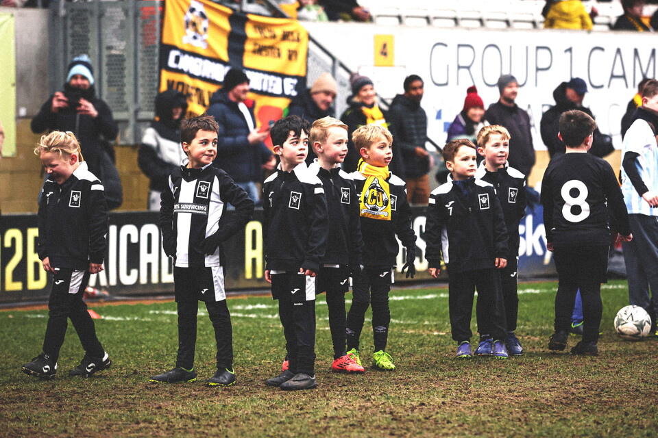 A Matchday Experience team at the game