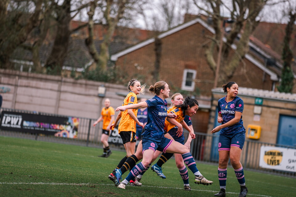 Cambridge United Women in action at Dulwich Hamlet