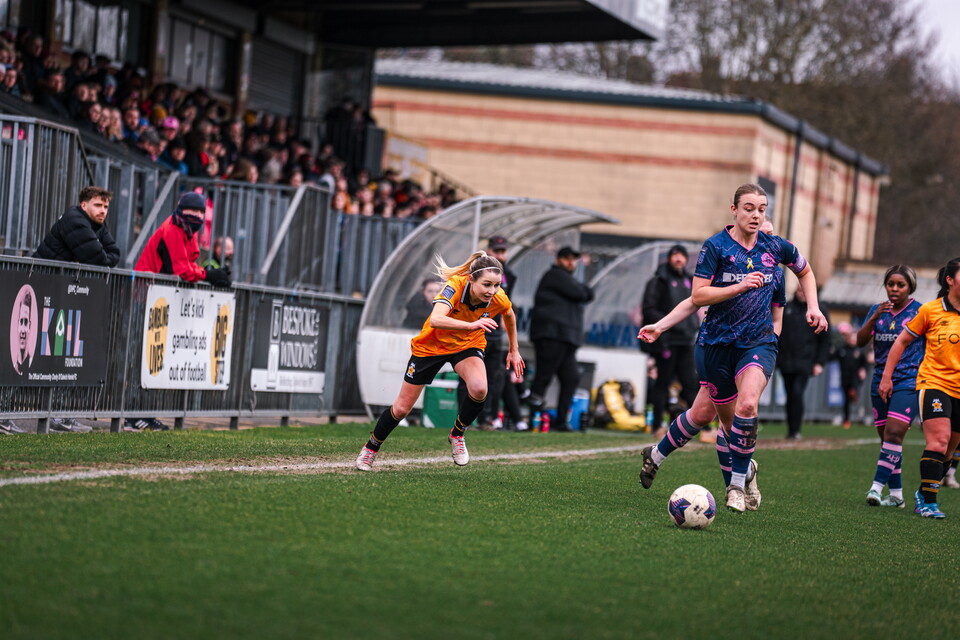 Cambridge United Women in action Vs Dulwich Hamlet