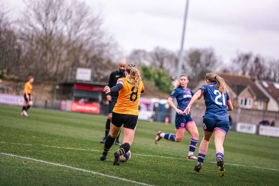 Cambridge United Women in action Vs Dulwich Hamlet