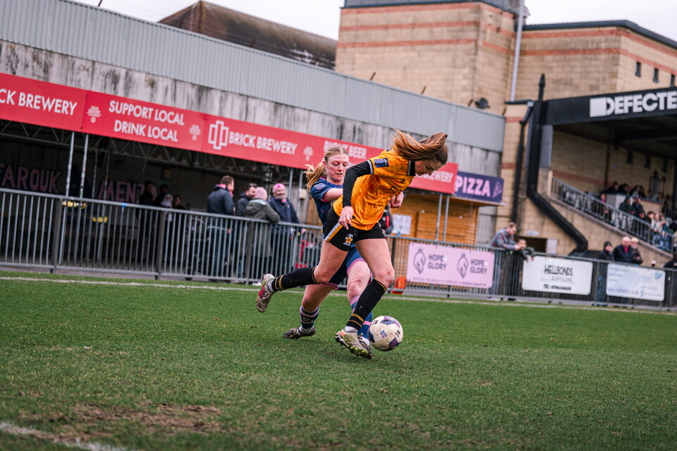 Cambridge United Women in action Vs Dulwich Hamlet