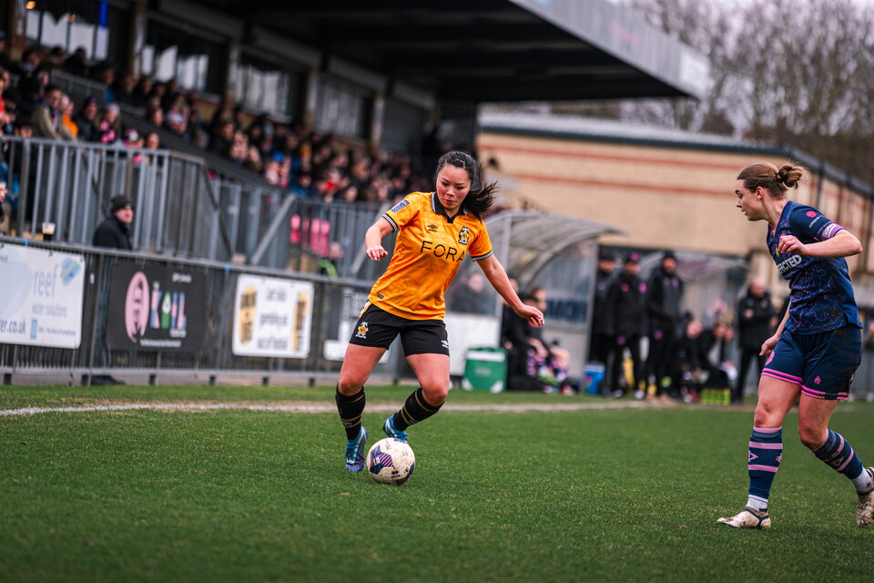Cambridge United Women in action Vs Dulwich Hamlet