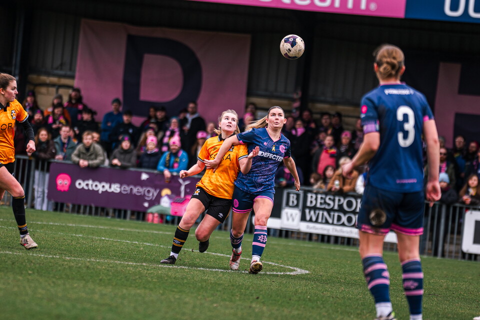 Cambridge United Women in action Vs Dulwich Hamlet
