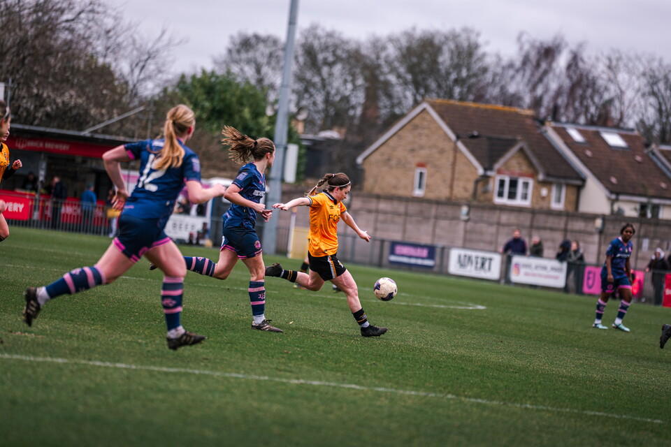 Cambridge United Women in action Vs Dulwich Hamlet