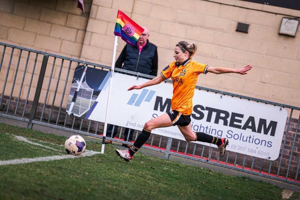 Cambridge United Women in action Vs Dulwich Hamlet