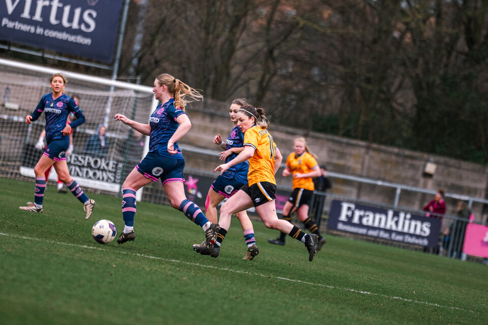 Cambridge United Women in action Vs Dulwich Hamlet
