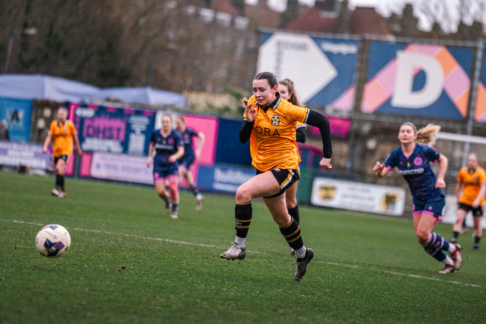 Cambridge United Women in action Vs Dulwich Hamlet