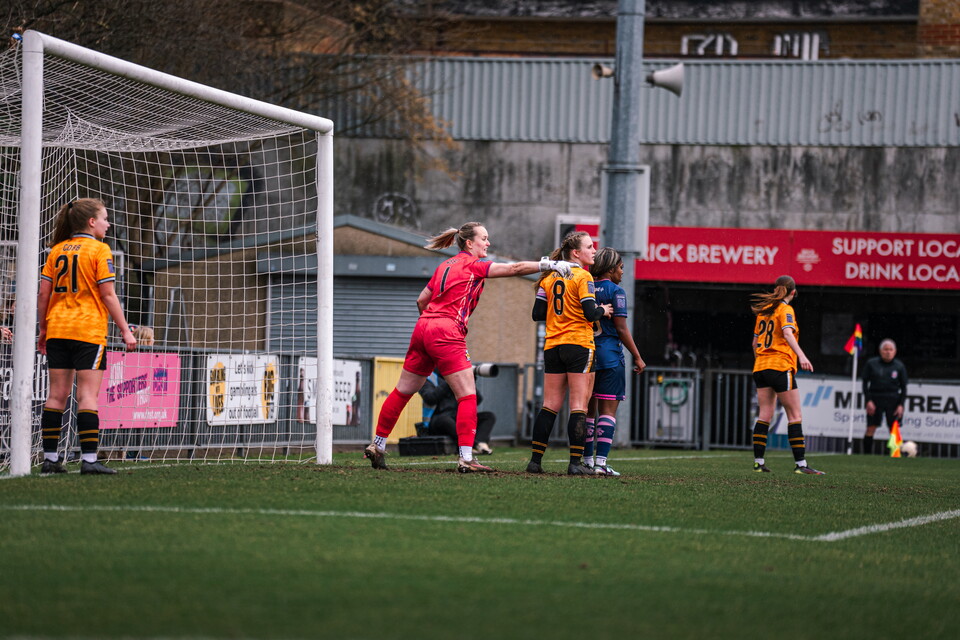 Cambridge United Women in action Vs Dulwich Hamlet