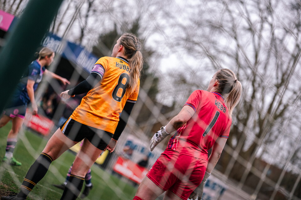 Cambridge United Women in action Vs Dulwich Hamlet