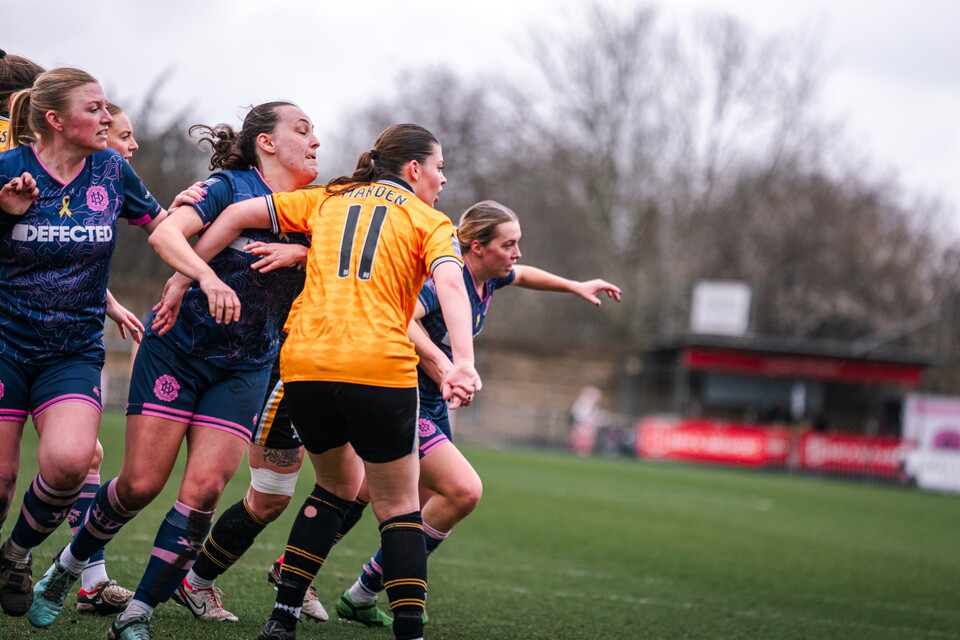 Cambridge United Women in action Vs Dulwich Hamlet