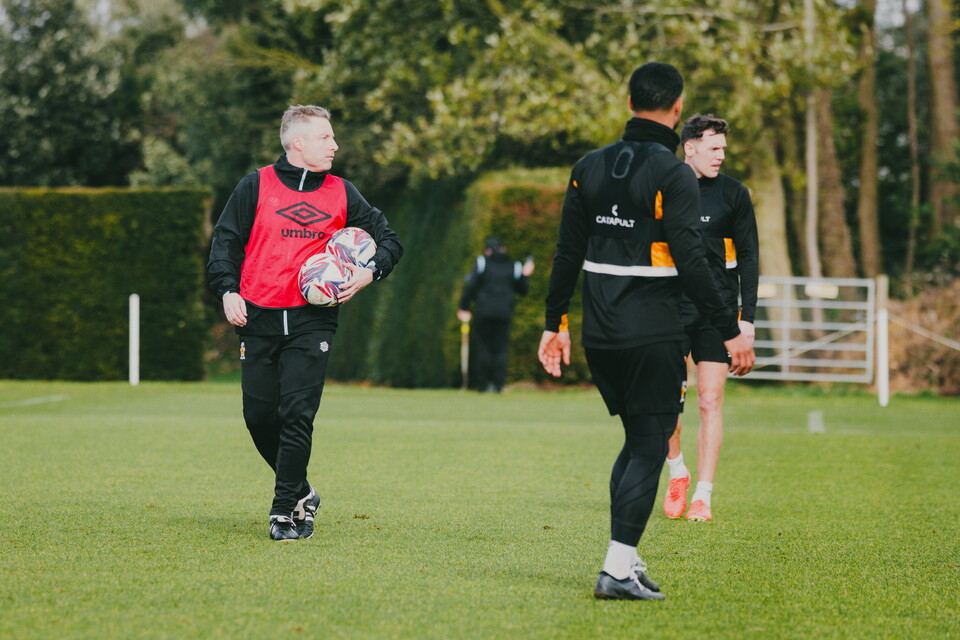 Neil Harris in training
