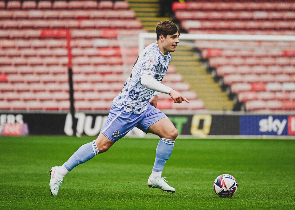Josh Stokes in action vs Barnsley