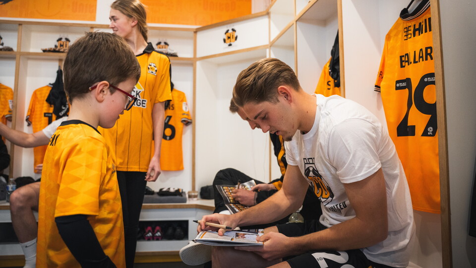Mascots in the changing room