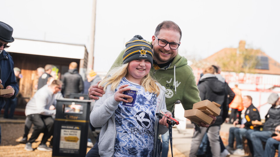 Fans at the Cledara Abbey Stadium