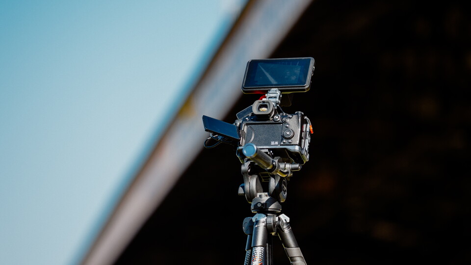 Video equipment at the Cledara Abbey Stadium