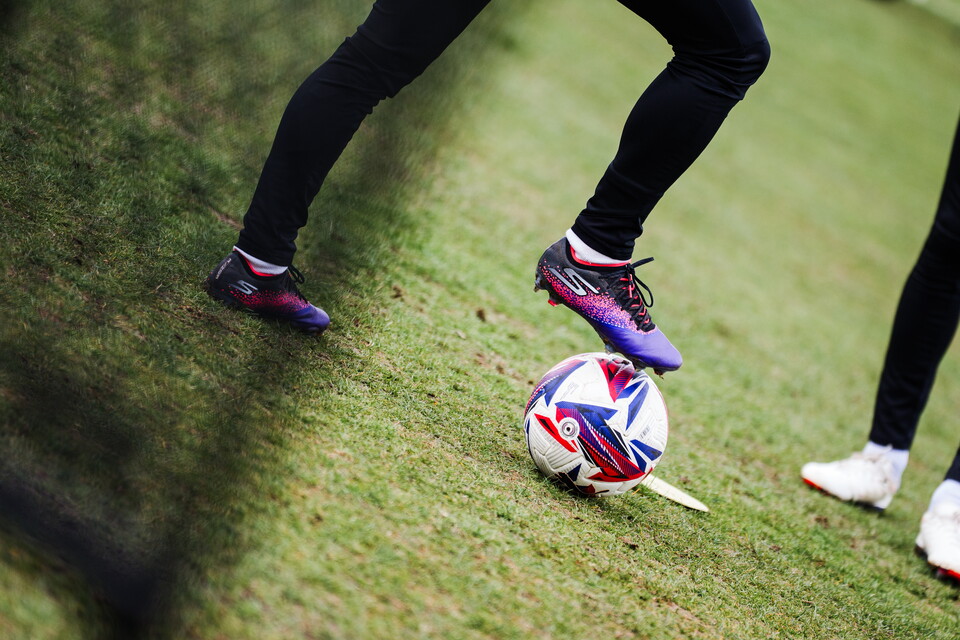 A generic shot of players in training