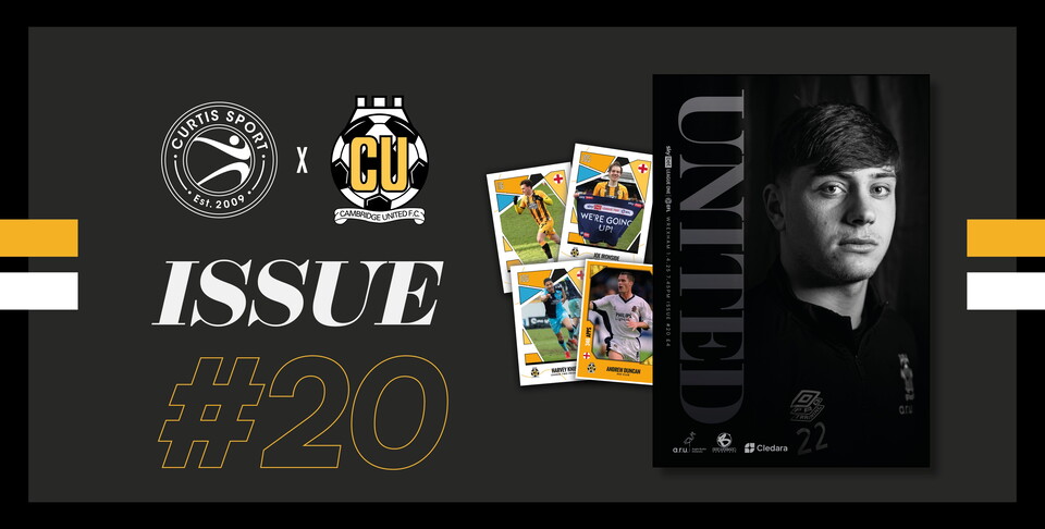 Graphic promoting Cambridge United programme