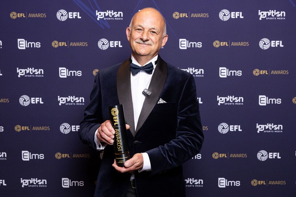 Ian Darler at the EFL Awards