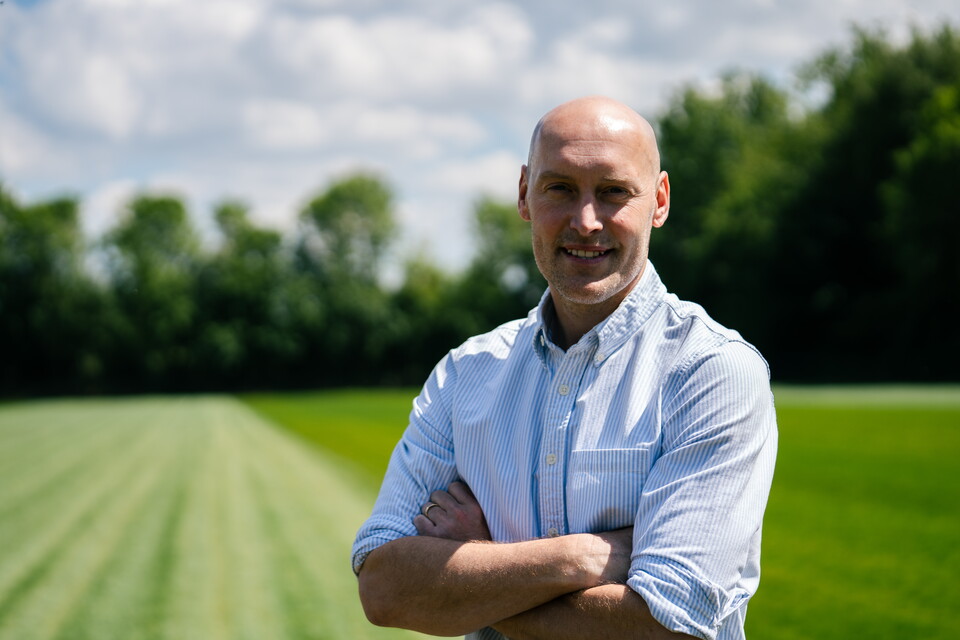 Adam Barrett at the training ground