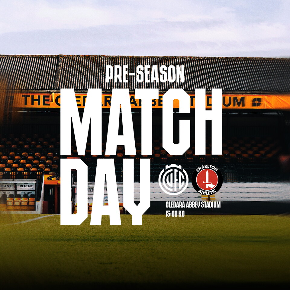 Matchday graphic for Cambridge United vs Charlton Athletic
