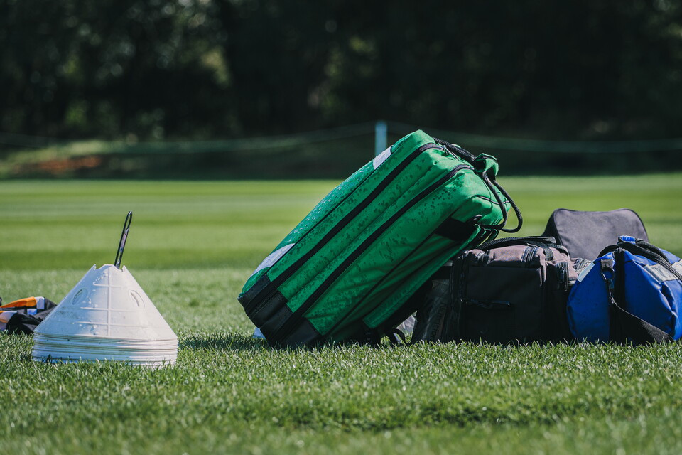 Medical equipment at the training ground