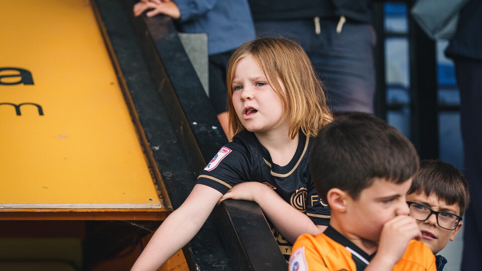 Fans at the Cledara Abbey Stadium