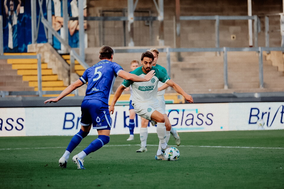 Louis Appere in action vs Bristol Rovers