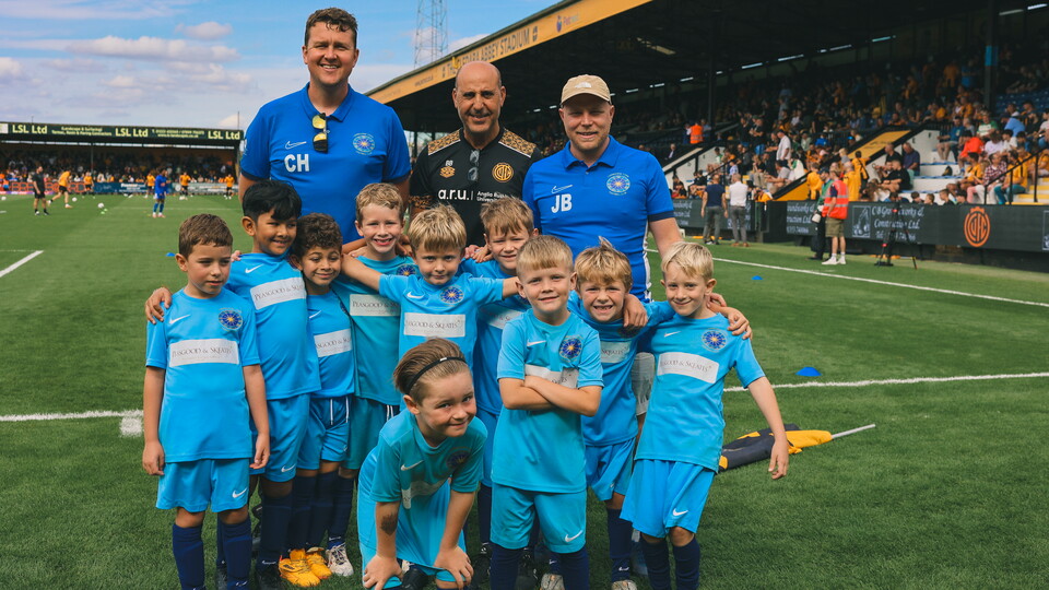 A Matchday Experience team at the game