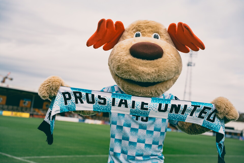 Marvin supporting Prostate United