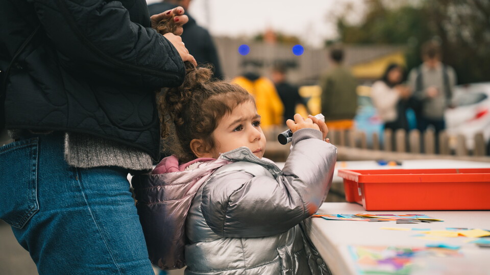 Fan at the Junior U's Kids' Zone