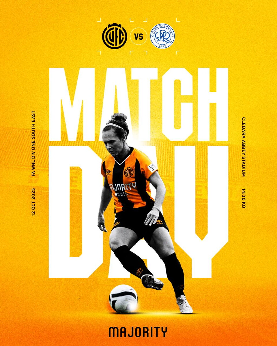 Cambridge United Women Matchday graphic