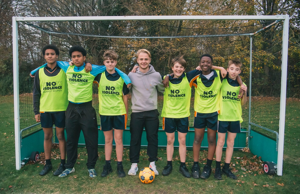 Liam Bennett taking part in Pledge United visit