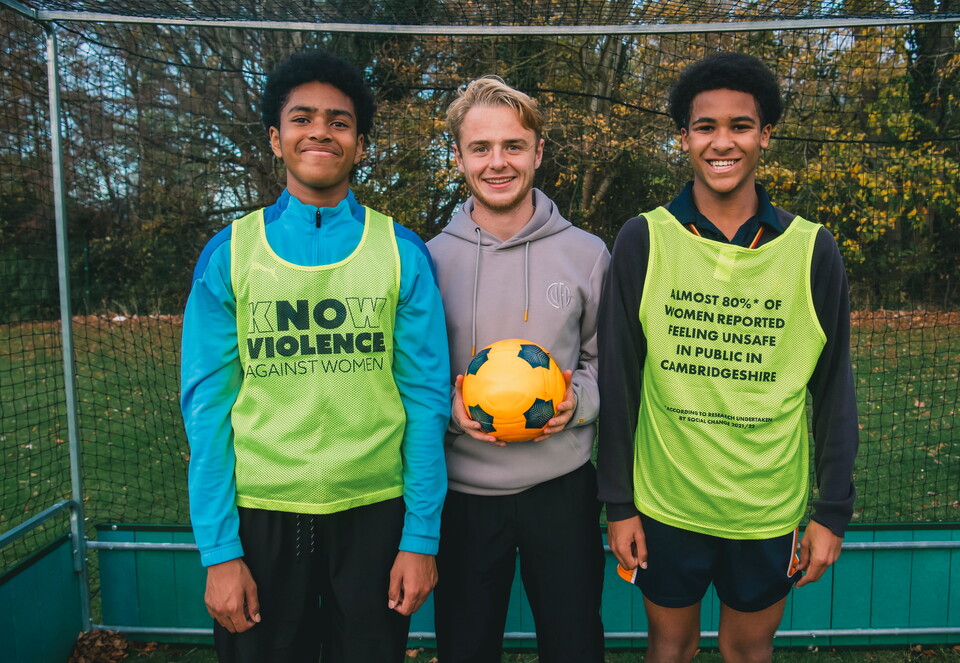 Liam Bennett taking part in Pledge United visit
