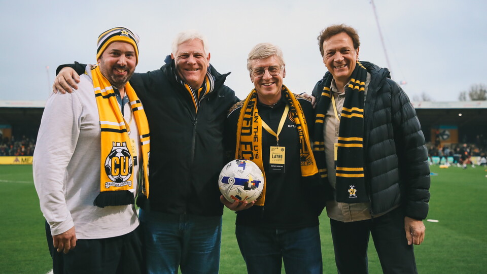 Sponsors at the Cledara Abbey Stadium