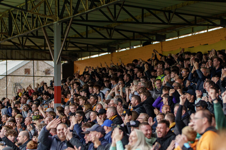 Fans at the Cledara Abbey Stadium