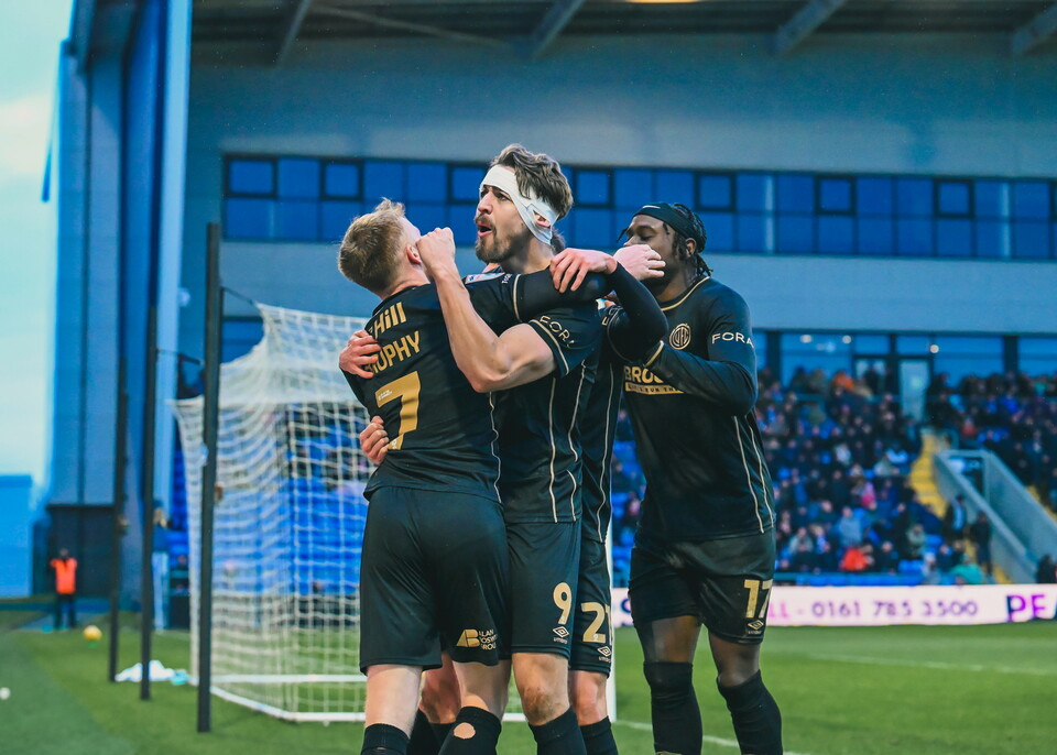 Louis Appere celebrates